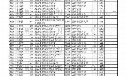 云南省高考批次投档线_云南高考一批投档线