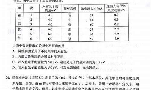 2007北京高考理综试题_2007北京高考理综